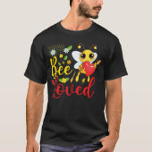 Bee Loved Cartoon Heart T-shirt (Voorkant)