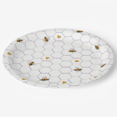 Bee-Loved en Bee-Youtiful Vrijgezellenfeest Papieren Bordje (Gekanteld)