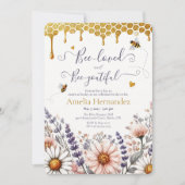 Bee-Loved en Bee-Youtiful Vrijgezellenfeest Uitnod Kaart (Voorkant)