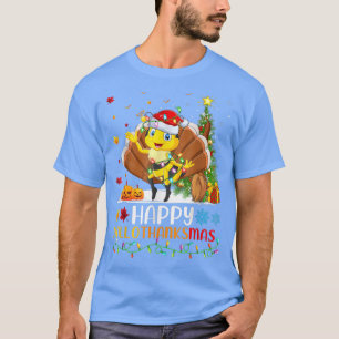 Bee Lover Funny Happy Bee HelloBedanktMas T-shirt