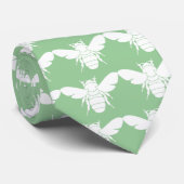 Bee Lovers Grass Green Preppy Stropdas (Opgerold)