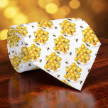 Bee Lovers Honeycomb Custom Necktie Stropdas<br><div class="desc">This custom necktie is a delightful tribute to bee lovers and the beauty of nature's honeycomb design. Perfect for anyone who appreciates the industrious bee and the intricate patterns of their homes, this tie is a unique statement piece. The vibrant colors and detailed honeycomb pattern make it a conversation starter,...</div>