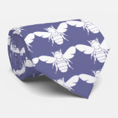 Bee Lovers Paars Stropdas (Opgerold)