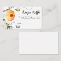 Bee Luier Raffle Ticket Baby shower