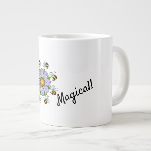 Bee magische grote mok (Voorkant rechts)