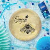 Bee Majestic; Regel uw dag Queen Bee Paper Borden Papieren Bordje (Feest)