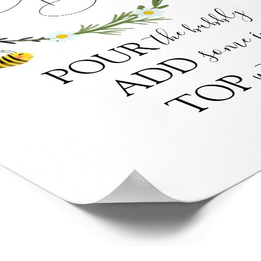 Bee Mam-osa Bar Sign Poster (Hoek)