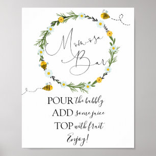 Bee Mam-osa Bar Sign Poster