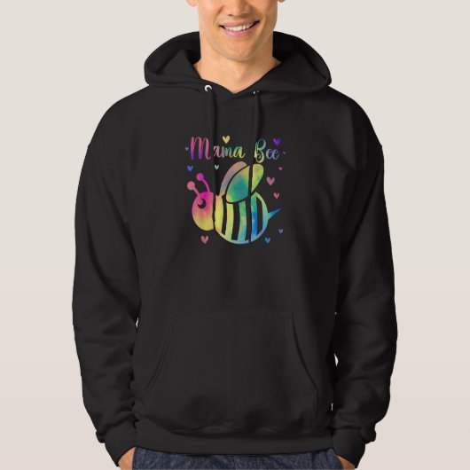 Bee Mama Colorful Bee  For Mom Bee Hoodie (Voorkant)