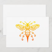 Bee Maori Style Polynesiaans Tribaal Tattoo Gift I Save The Date (Voorkant / Achterkant)