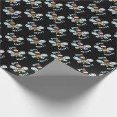 Bee Merry Bumble Bee Christmas Cadeaupapier (Hoek)