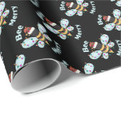 Bee Merry Bumble Bee Christmas Cadeaupapier (Rol Hoek)