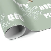 Bee Merry Droy Snowflakes Wrapppapier Cadeaupapier (Rol Hoek)