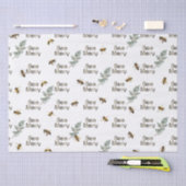 Bee Merry Evergreen Christmas Holiday Tissue Paper Tissuepapier (Craft)