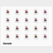 Bee Merry Grappig Kerstcadeau Bee Lover Ronde Sticker (Vel)