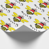 Bee Merry Holiday Cadeaupapier (Hoek)