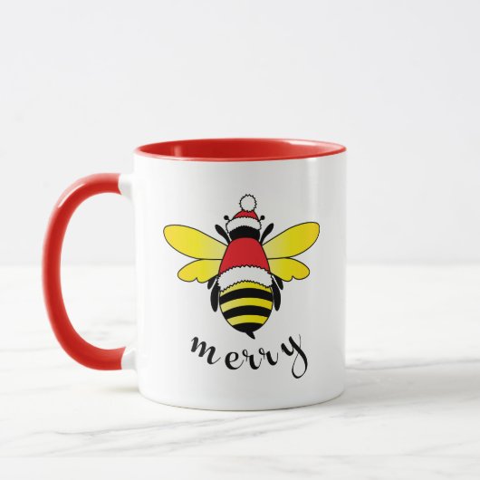 Bee Merry Holiday Cup Mok (Links)