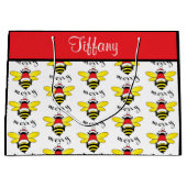 Bee Merry Holiday Gift Bag Groot Cadeauzakje (Voorkant)