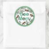 Bee Merry Honeybee Holiday Sticker (Tas)