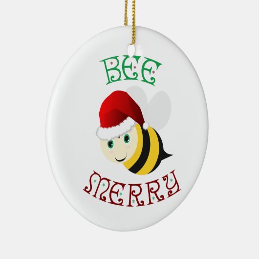 Bee Merry Keramisch Ornament (Rechts)