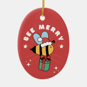 BEE MERRY KERSTBOOM ORNAMENT