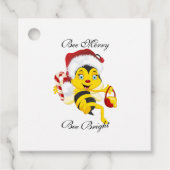 Bee Merry kerstCartoon Bedankjes Labels (Voorkant)