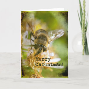Bee Merry Kerstmis Feestdagen Kaart
