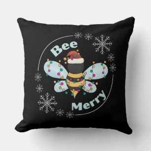 Bee Merry Kerstmis Kussen