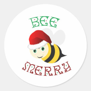 Bee Merry Ronde Sticker