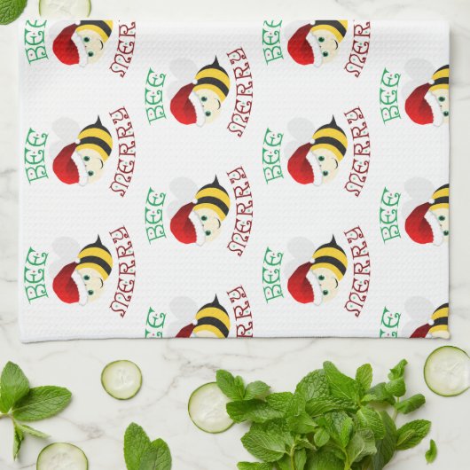 Bee Merry Theedoek (Gevouwen)