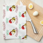 Bee Merry Theedoek (Quarter Fold)