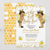 Bee Mexican Geslacht Onthulling Uitnodiging (Voorkant / Achterkant)