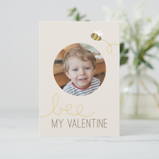 Bee Mijn Valentijn Classroom Valentijn Kaart (Staand voorkant)