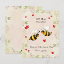 BEE Mijne Valentijn!  Kassen Valentijnskaart
