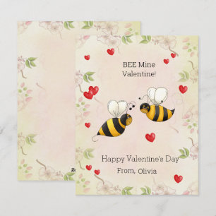 BEE Mijne Valentijn!  Kassen Valentijnskaart Feestdagenkaart