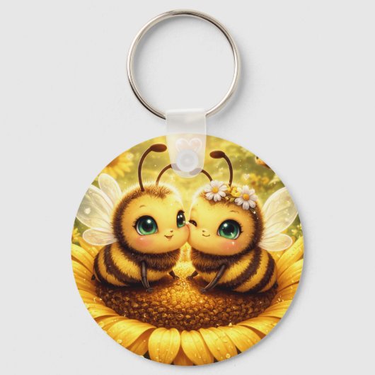 BEE Mijne Zonnebloem Sleutelhanger (Voorkant)