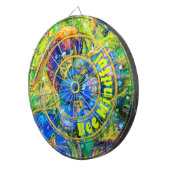 Bee Mindful & Vergeet-me-niet bloemen Dartbord (Voorkant Rechts)