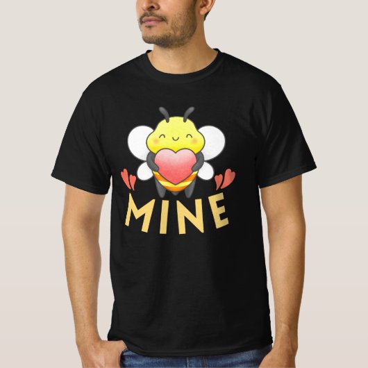 BEE MINE - BE MINE FUNNY VALENTINE DAY T-Shirt (Voorkant)