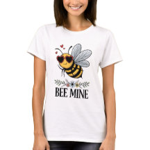 Bee Mine - Bijen met een hartvormige zonnebril
