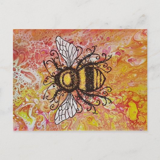 'Bee Mine' briefkaart (Voorkant)