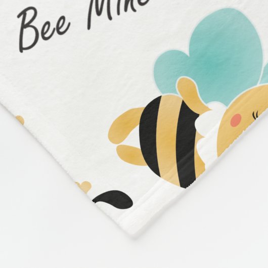 Bee Mine Bumblebeenpatroon Fleece Deken (Hoek)