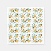Bee Mine Bumblebeenpatroon Servet (Voorkant)