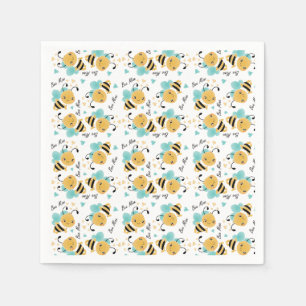 Bee Mine Bumblebeenpatroon Servet
