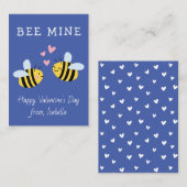 BEE MINE Classroom valentijn Paars Note Card Notitiekaartje (Voorkant / Achterkant)