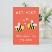 BEE MINE Classroom valentijn Red Note Card Bedankkaart (Staand voorkant)