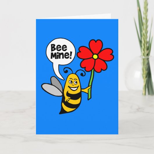 Bee Mine Feestdagen Kaart (Voorkant)