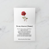 Bee Mine Floral Love Lijst Feestdagen Kaart (Binnen)