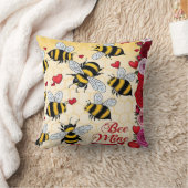 Bee Mine Floral Love Lijst Kussen (Deken)