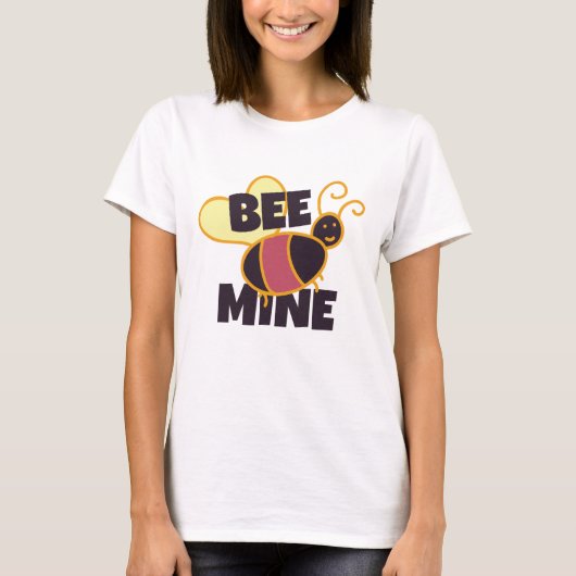 Bee Mine for Valentine Gift T-shirt (Voorkant)