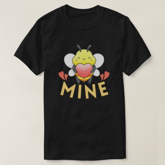 BEE MINE - FUNNY VALENTINE DAAG T-SHIRT (Design voorkant)